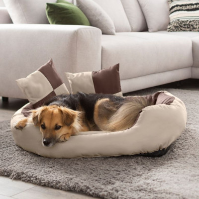 Petstuff pelech pre psa, krémovo-hnedý, 110 x 80 x 23 cm