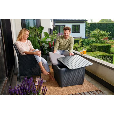 Allibert Stolík + box LUZON, grafit