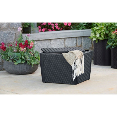 Allibert Stolík + box LUZON, grafit