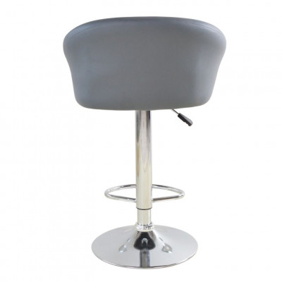 Sada 2 barových stoličiek antracit, výškovo nastaviteľné