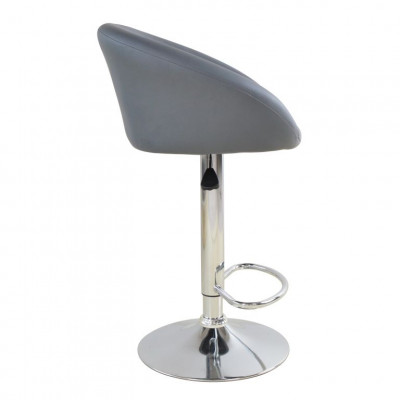 Sada 2 barových stoličiek antracit, výškovo nastaviteľné