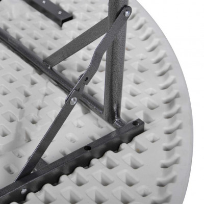 Skladací záhradný stôl - guľatý