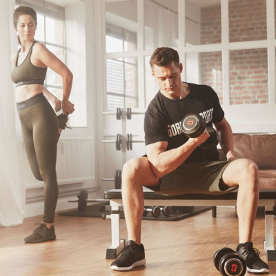 Gorilla Sports Stojan na kotúče, čierny, 30/31 mm