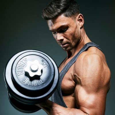 Gorilla Sports Sada činiek s plastovými kotúčmi, 30 kg