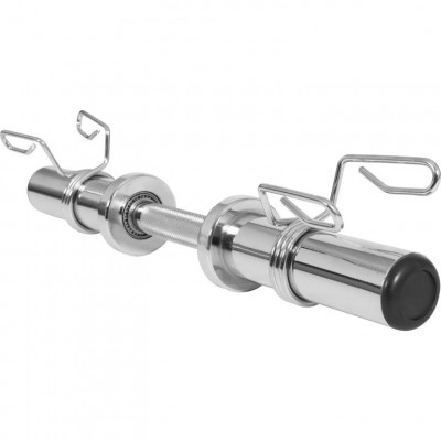 Gorilla Sports Činka s pružinovým zámkom, chróm, 50 cm