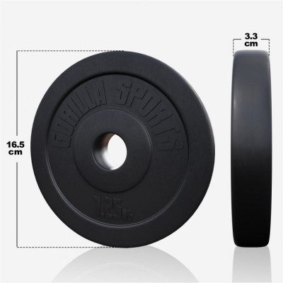 GORILLA SPORTS Nakladací činkový set, 100 kg