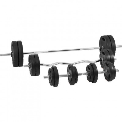 Gorilla Sports Sada činiek s hviezdicovým zámkom, 100 kg