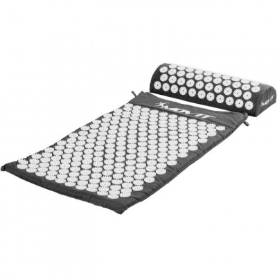 Akupresúrna podložka s vankúšom MOVIT 75 x 44 cm - sivá