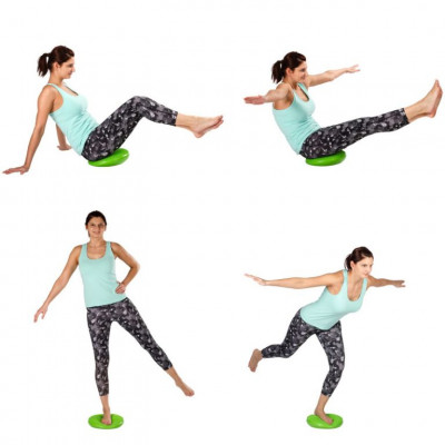 Balančný vankúš na sedenie MOVIT 33 cm, zelený