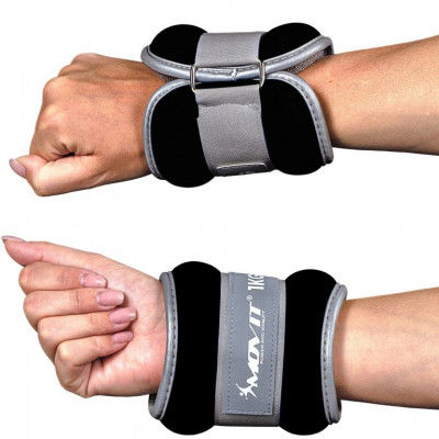 Neoprénové záťažové reflexné manžety 2 x 2 kg
