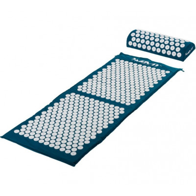Akupresúrna podložka s vankúšom MOVIT 130 x 50 cm - tyrkysová