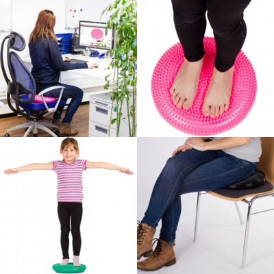 MOVIT Balančný vankúš na sedenie, 38 cm, fialový