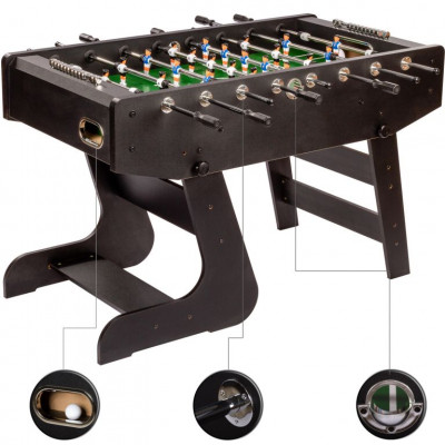 Stolný futbal Liverpool 141 x 125 x 89 cm - čierny