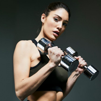 Gorilla Sports Pochrómované jednoručné činky, 2 x 4 kg