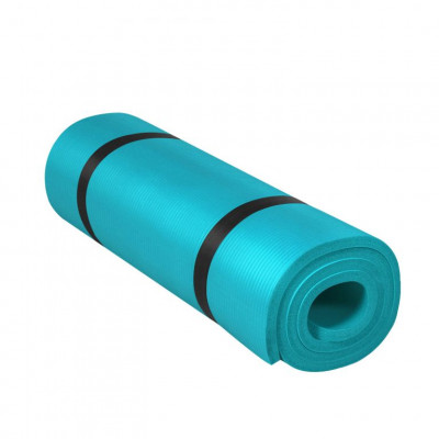 Gorilla Sports Podložka na jogu, 190 x 60 cm, svetlo modrá