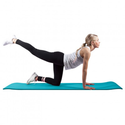 Gorilla Sports Podložka na jogu, 190 x 60 cm, svetlo modrá