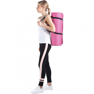 Gorilla Sports Podložka na jogu, 190 x 60 cm, ružová