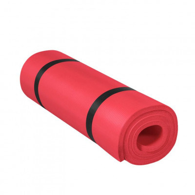 Gorilla Sports Podložka na jogu, 190 x 60 cm, červená