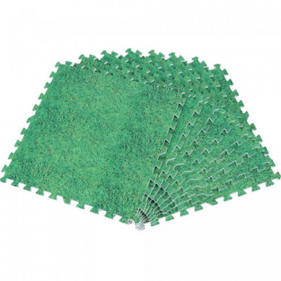 Gorilla Sports Sada ochranných podložiek, tráva, 8 ks