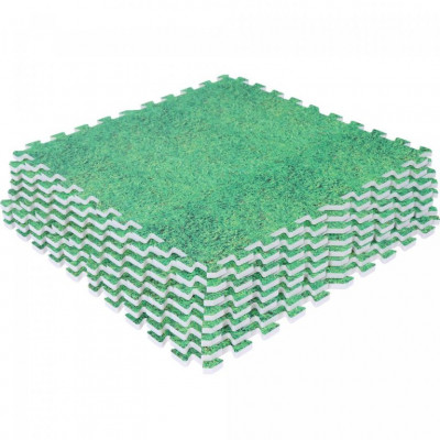 Gorilla Sports Sada ochranných podložiek, tráva, 8 ks