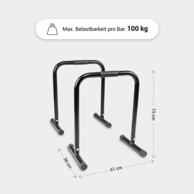 Gorilla Sports Viacúčelové bradlá, 61 x 38 x 73 cm, čierne