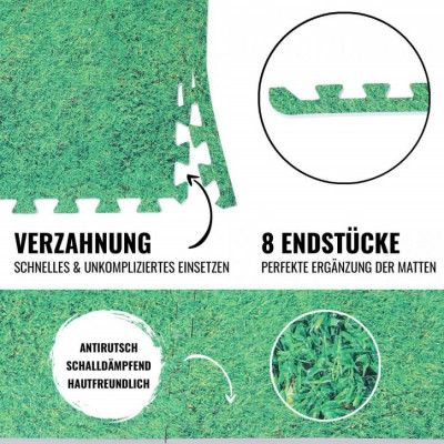 Gorilla Sports Zakončenie pre ochranné podložky, zelená, 8 ks