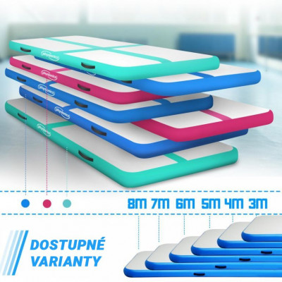 PHYSIONICS Nafukovacia žinenka 500 x 100 x 10 cm, modrá