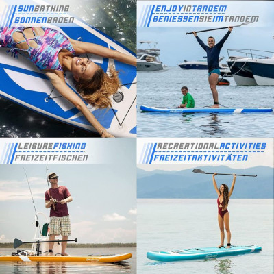Physionics nafukovací paddleboard, 320 x 80 x 15 cm, modrý