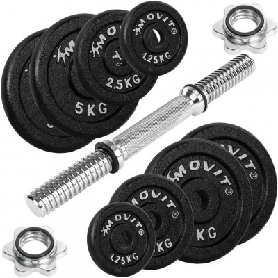 MOVIT profesionálna činka zo závažím 30 kg, liatina