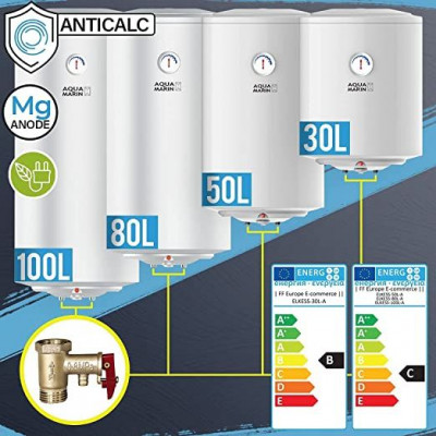 Aquamarin® Elektrický ohrievač vody, 50 L, 1,5 kW