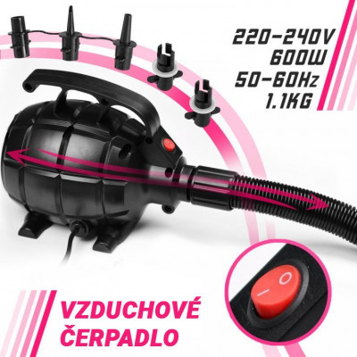 PHYSIONICS Nafukovacia žinienka 400 x 100 x 10 cm, ružová