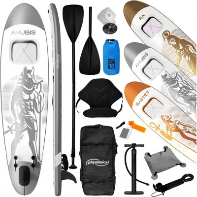 PHYSIONICS nafukovací paddleboard - boh Anubis, 366 cm
