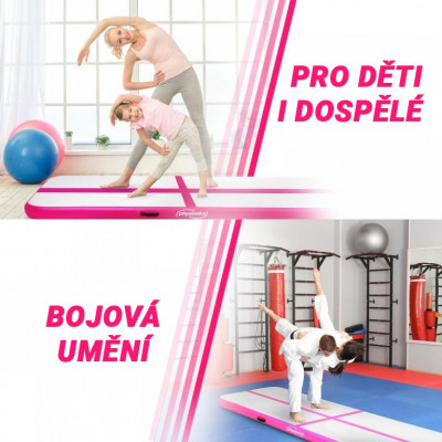 PHYSIONICS Nafukovacia žinenka 700 x 100 x 10 cm, ružová