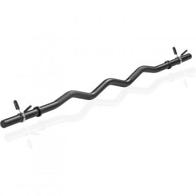 MOVIT posilňovacia tyč - 120 cm, čierna, pružinový uzáver