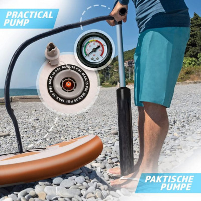 PHYSIONICS nafukovací paddleboard - bohyňa Bastet, 366 cm