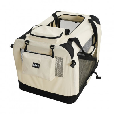 Leopet Transportný box pre psov XXXL, 102 x 69 x 69 cm, béž
