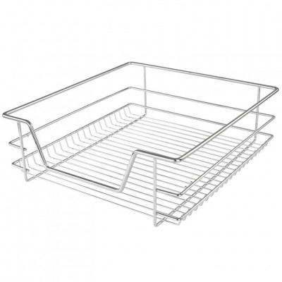 JAGO sada 3 teleskopických zásuviek, 46 x 44 x 14 cm, chróm