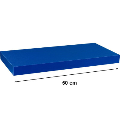 Nástěnná police STILISTA VOLATO - modrá 50 cm