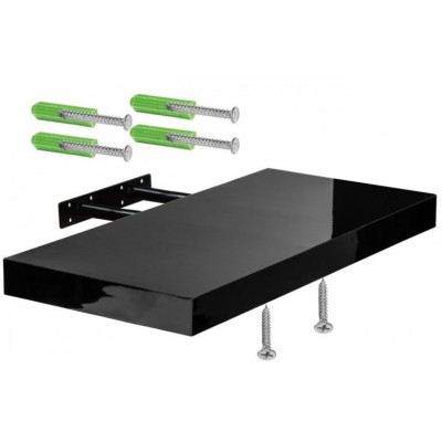 Stilista nástenná polica Volato, 40 cm, tmavé drevo