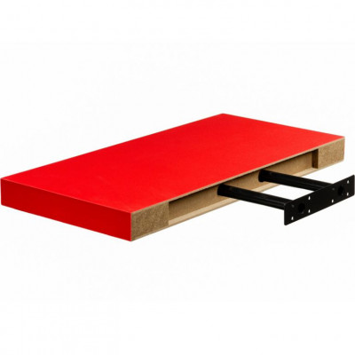 Nástěnná police STILISTA VOLATO - červená 110 cm