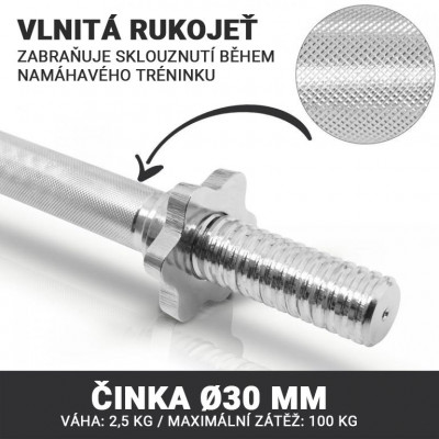 Gorilla Sports Sada činiek so závažím 30 kg, 30 mm