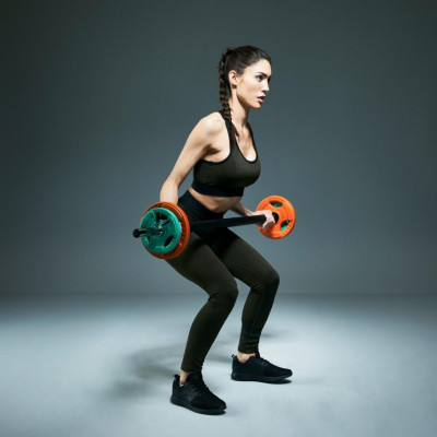 Gorilla Sports Set nakladacích tyčí + závažia, 19,3 kg