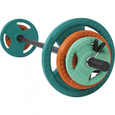 Gorilla Sports Set nakladacích tyčí + závažia, 20 kg