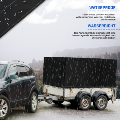 Prepravná plachta na vozík 500 g/m2 čierna