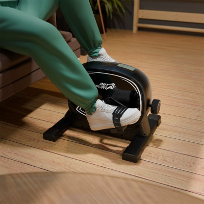 Pedálový rotoped Sportivo s LCD displejom, čierny