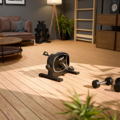 Pedálový rotoped Sportivo s LCD displejom, čierny