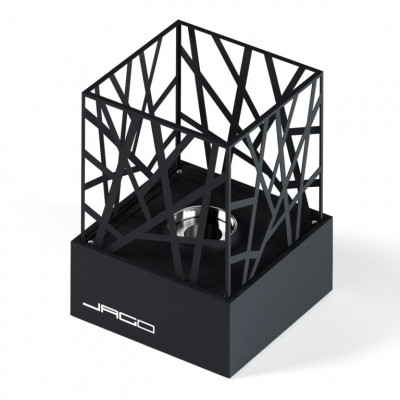 Stolný krb nerezový, šedý