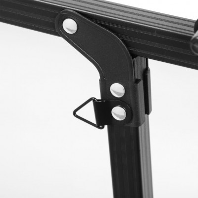 MIADOMODO Skladací stôl, 90 x 45 x 53 cm, čierny