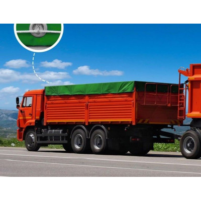 JAGO Plachta 650 g/m², hliníkové oká, zelená, 5 x 8 m