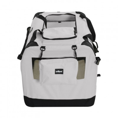 Leopet Prepravný box pre psov XXXL, 102 x 69 x 69 cm, sivý